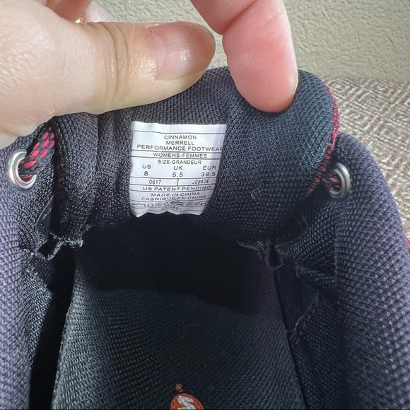 MERRELL ALL OUT BLAZE Brown Womens 8 Leather Lace Up Hiking Boots Hikers Gorpcor - Picture 8 of 8